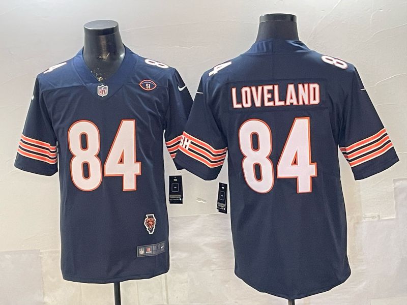 Men 2026 Chicago Bears #84 Loveland Blue Nike Limited NFL Jersey style 03->chicago bears->NFL Jersey